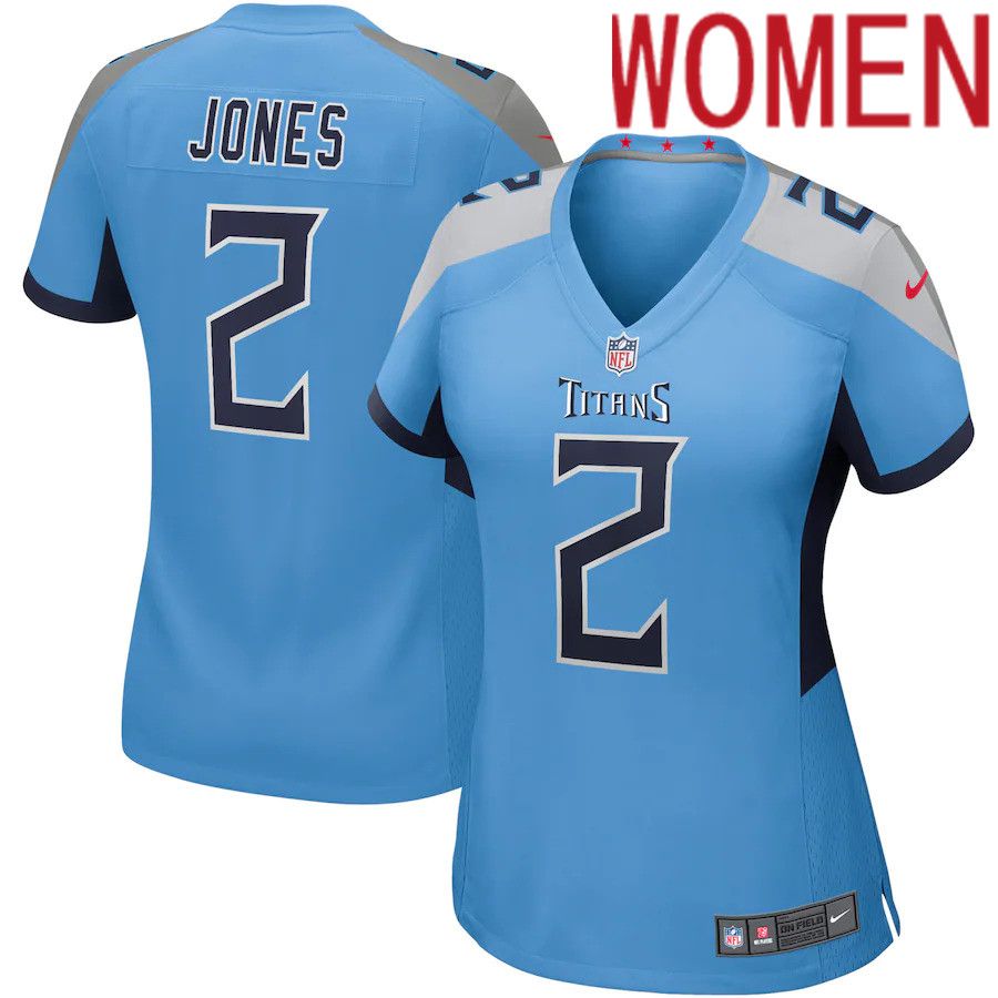Women Tennessee Titans #2 Julio Jones Nike Light Blue Game NFL Jersey